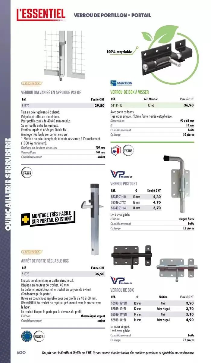 Essentiel Industrie 2025 du 3 janvier au 31 décembre 2025 - Catalogue page 602