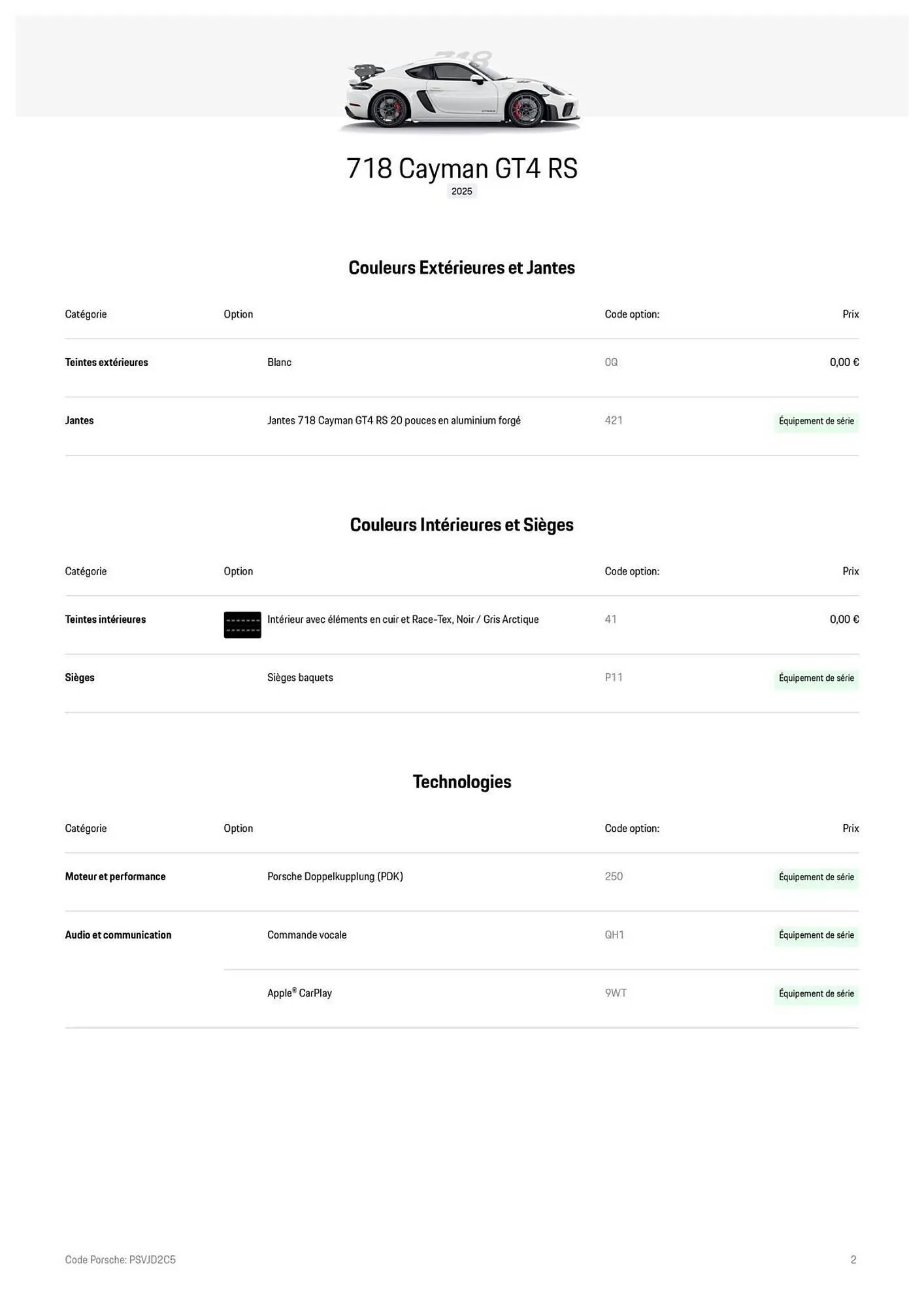 Catalogue Porsche du 4 juin au 31 janvier 2026 - Catalogue page 2