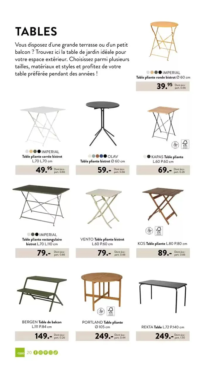 Collection de jardin 2025 du 3 mars au 30 septembre 2025 - Catalogue page 20