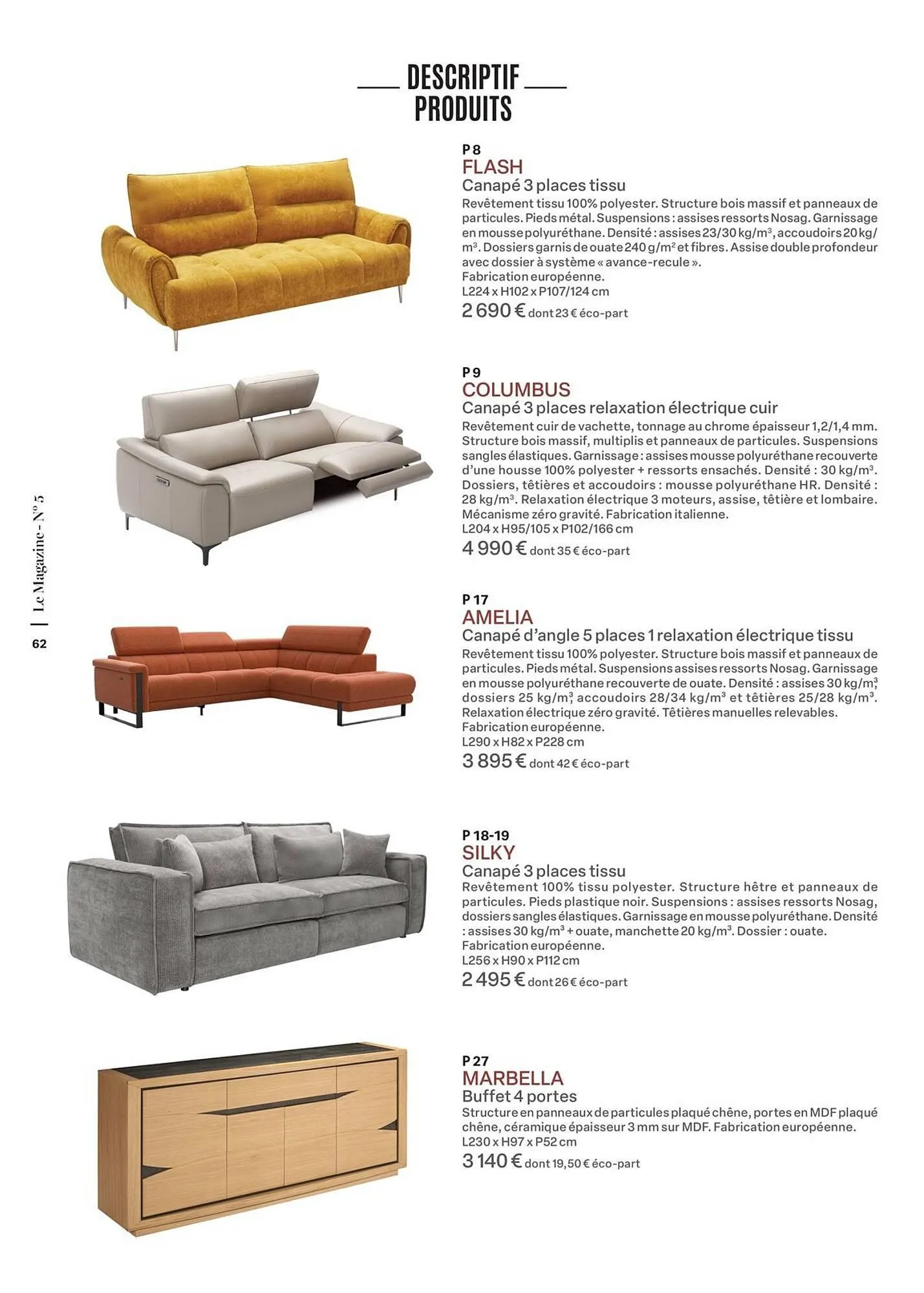 Catalogue monsieur meuble du 16 septembre au 31 mai 2026 - Catalogue page 62