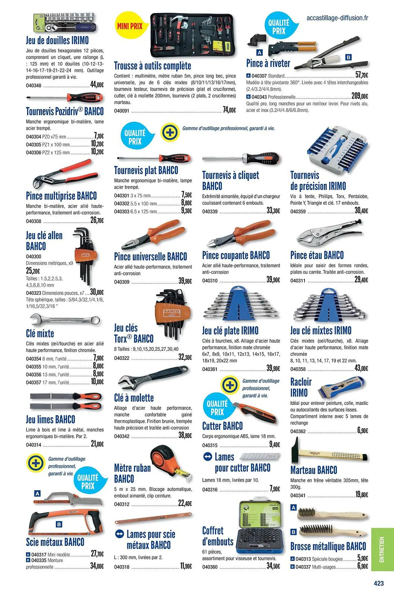 Catalogue Accastillage Diffusion du 1 mars au 31 décembre 2023 - Catalogue page 425