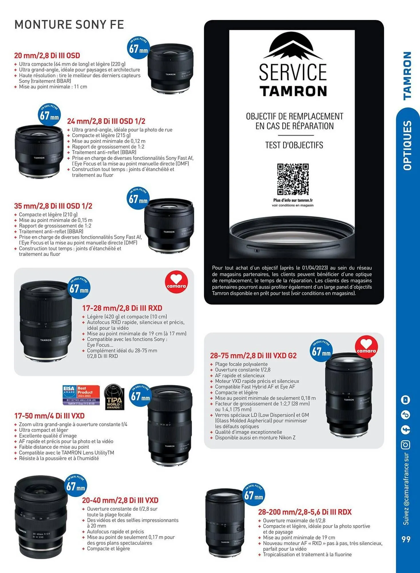 Catalogue Camara du 2 juillet au 31 décembre 2025 - Catalogue page 99