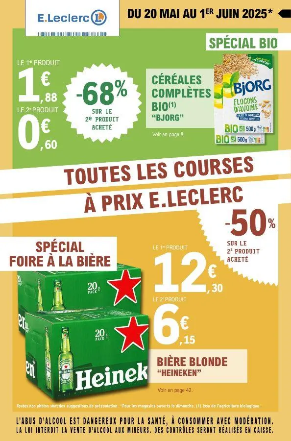E. Leclerc du 20 mai au 31 mai 2025 - Catalogue page 1
