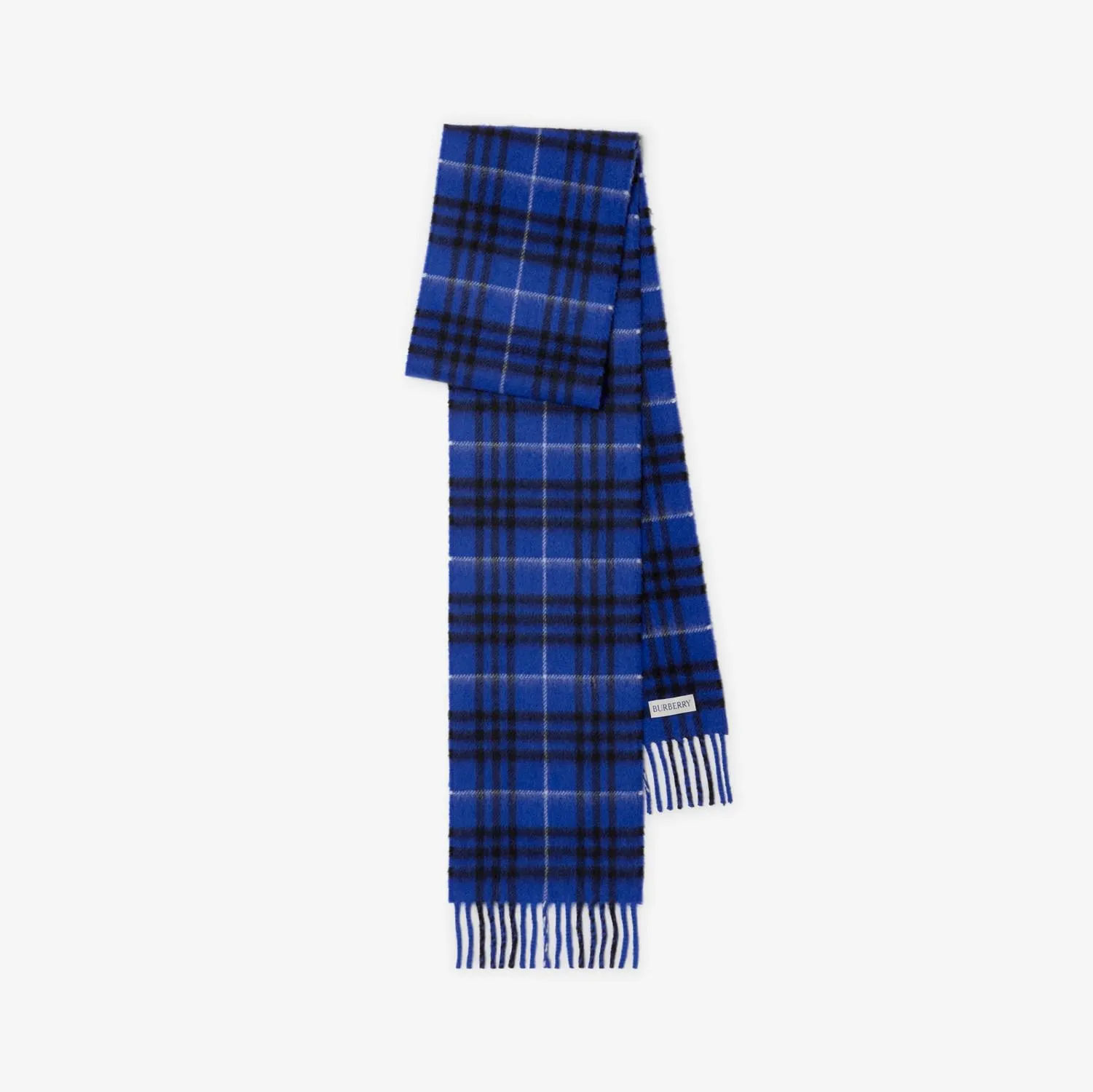 Narrow Check Cashmere Scarf