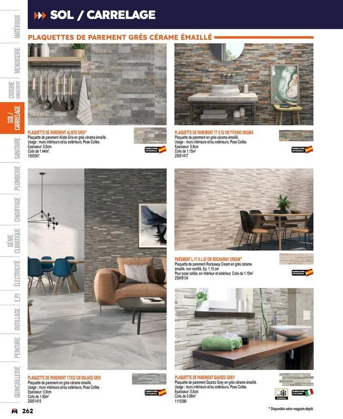 Guide produits 2024 du 15 mars au 31 décembre 2024 - Catalogue page 262