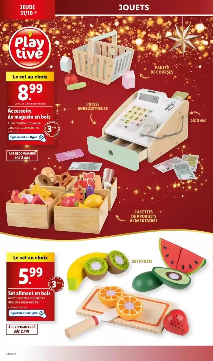 Bénéficiez de promotions sur une sélection de produits, incluant viande, fruit et fromage du 30 octobre au 5 novembre 2024 - Catalogue page 54
