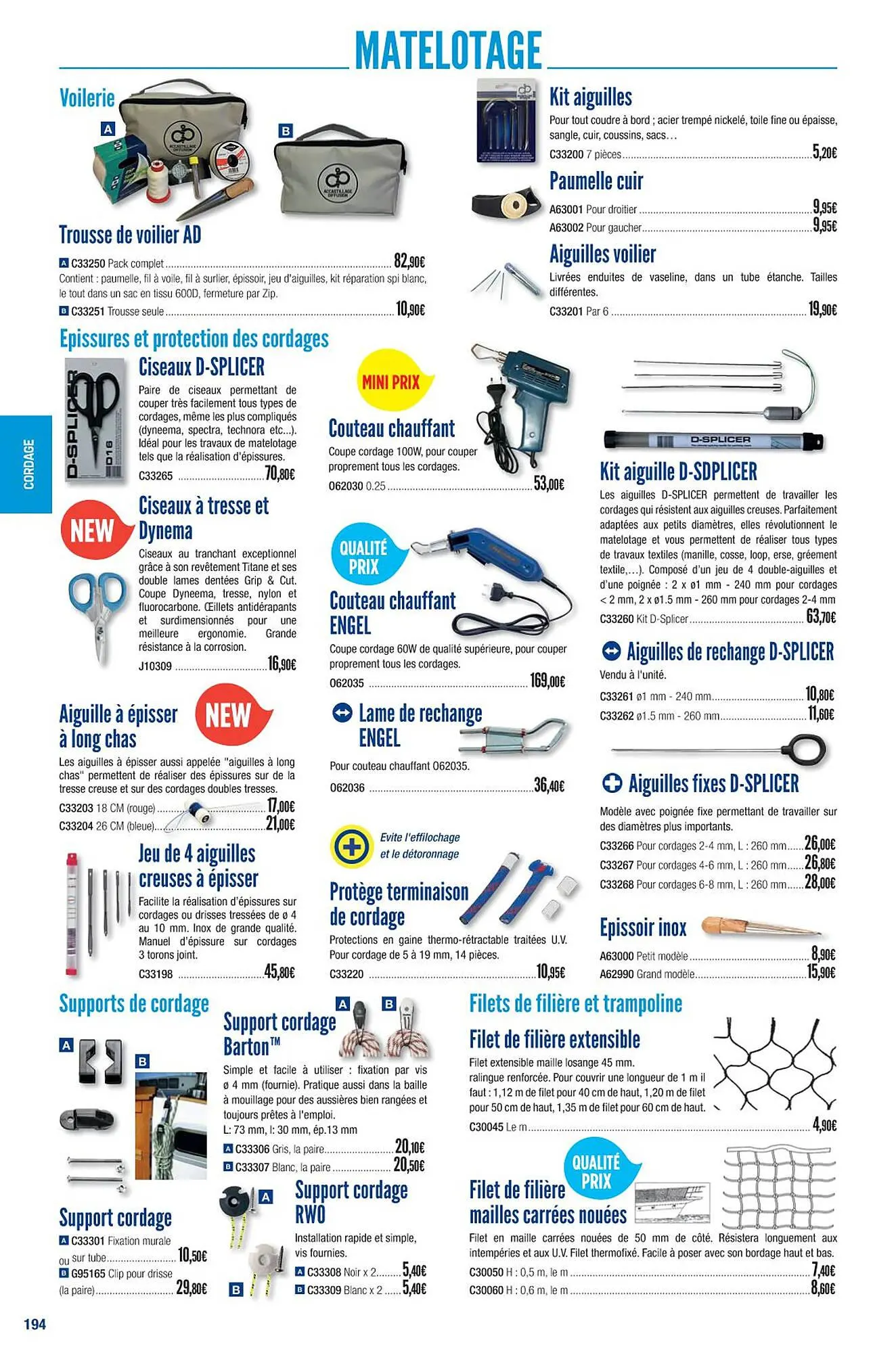 Catalogue Accastillage Diffusion du 1 mars au 31 décembre 2023 - Catalogue page 196