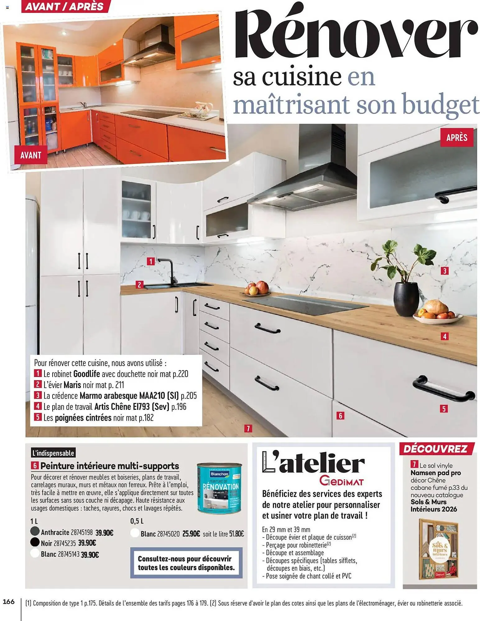 Catalogue Gedimat du 1 avril au 30 avril 2026 - Catalogue page 166