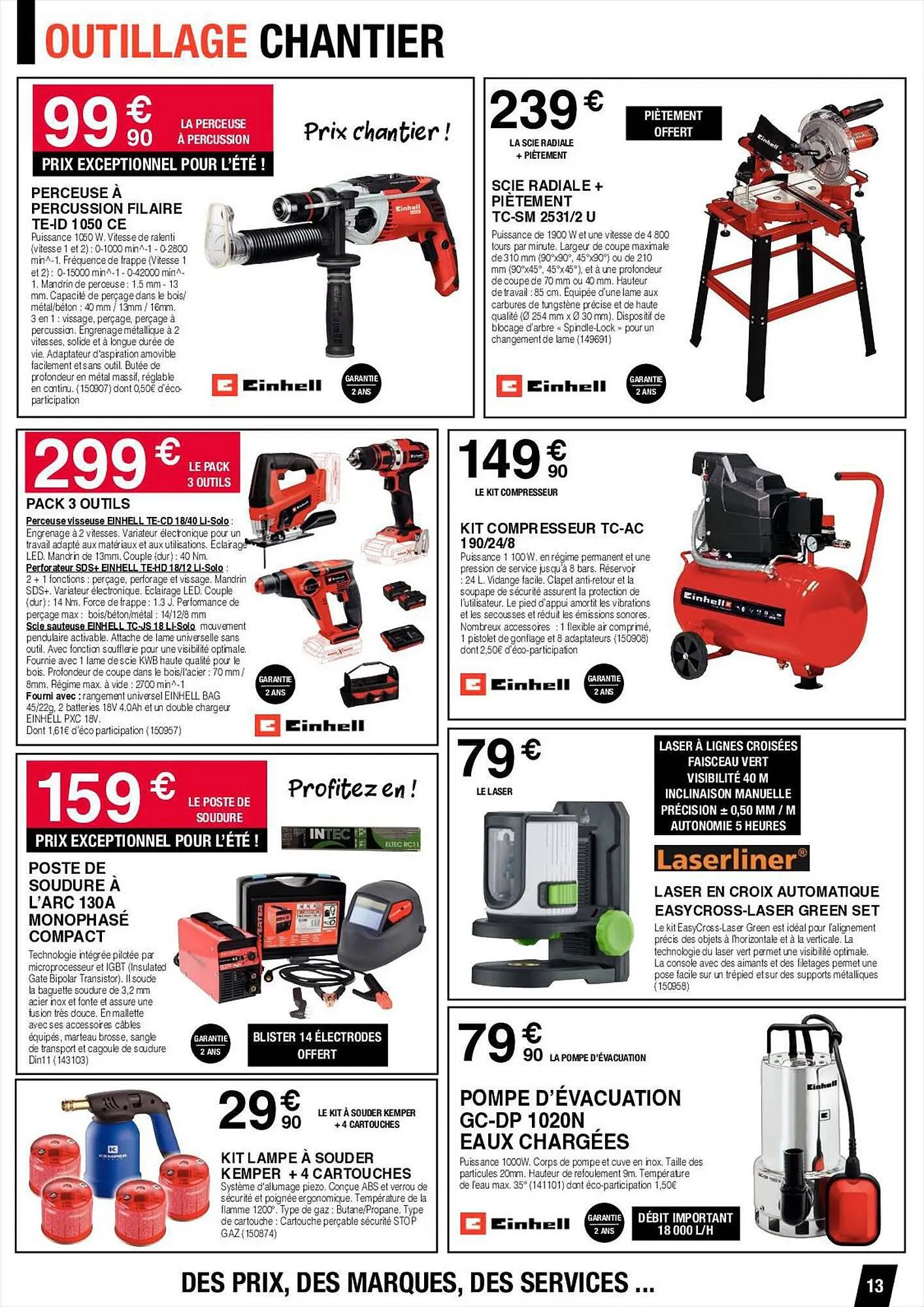 Catalogue Chretien Matériaux du 6 juillet au 19 août 2023 - Catalogue page 13