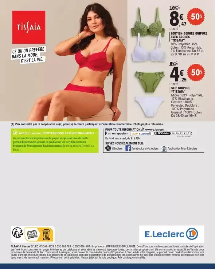 RDV LINGERIE du 20 mai au 31 mai 2025 - Catalogue page 20