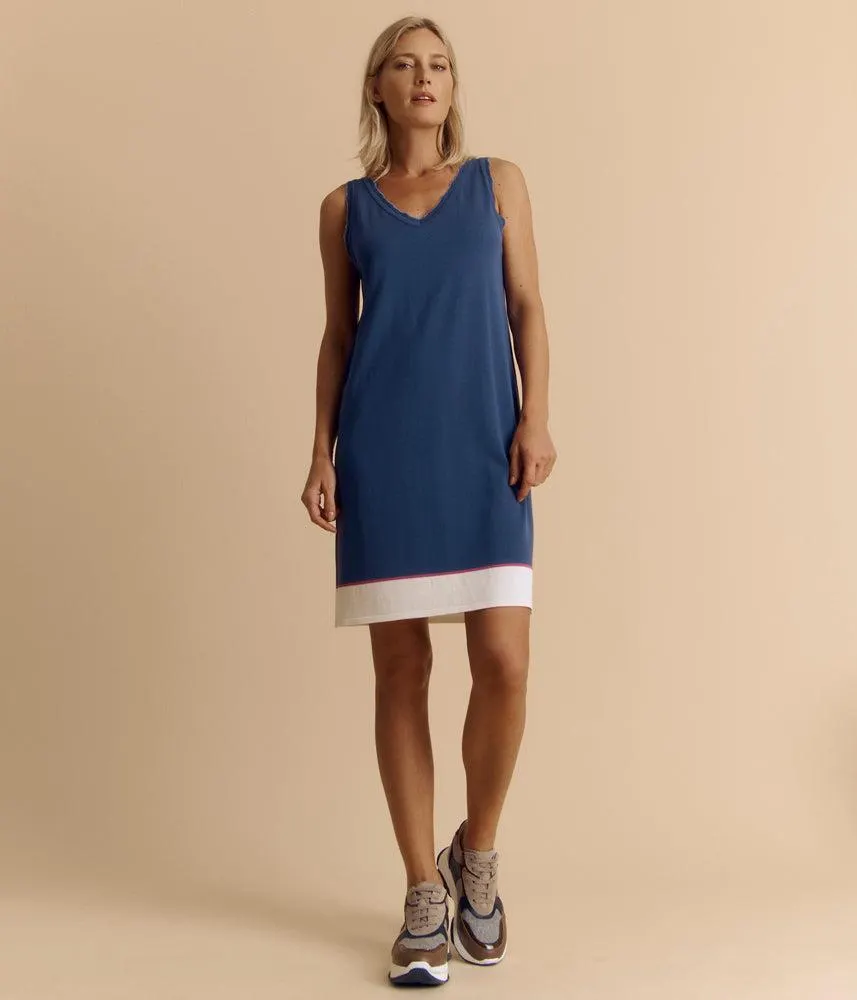 Robe débardeur maille en jersey de viscose stretch