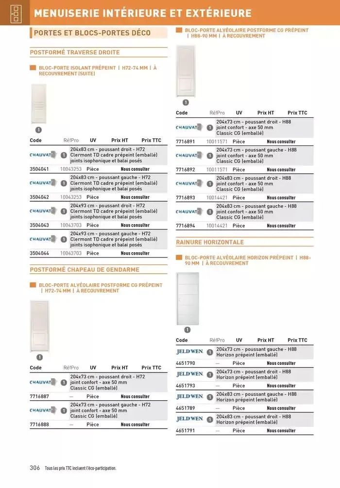Matériaux 2025 du 1 janvier au 31 décembre 2025 - Catalogue page 306
