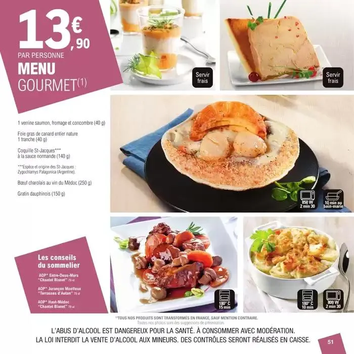 CARTE TRAITEUR PERMANENTE - MIXTE du 27 mars au 24 novembre 2025 - Catalogue page 51