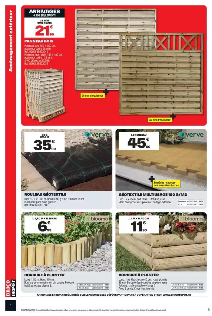 Les arrivages Brico Dépôt du 28 février au 13 mars 2025 - Catalogue page 4