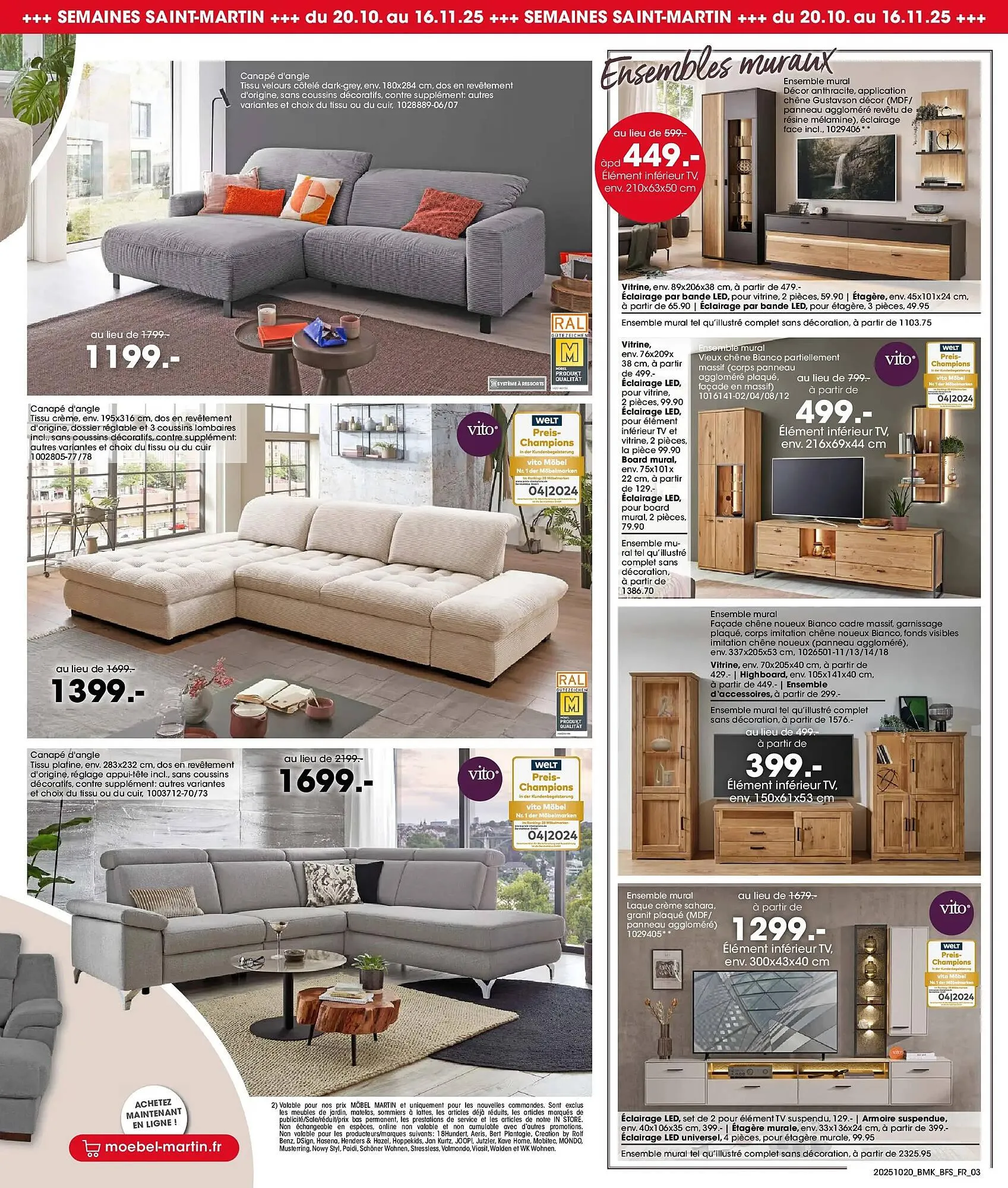 Catalogue Möbel Martin du 19 octobre au 2 novembre 2025 - Catalogue page 3