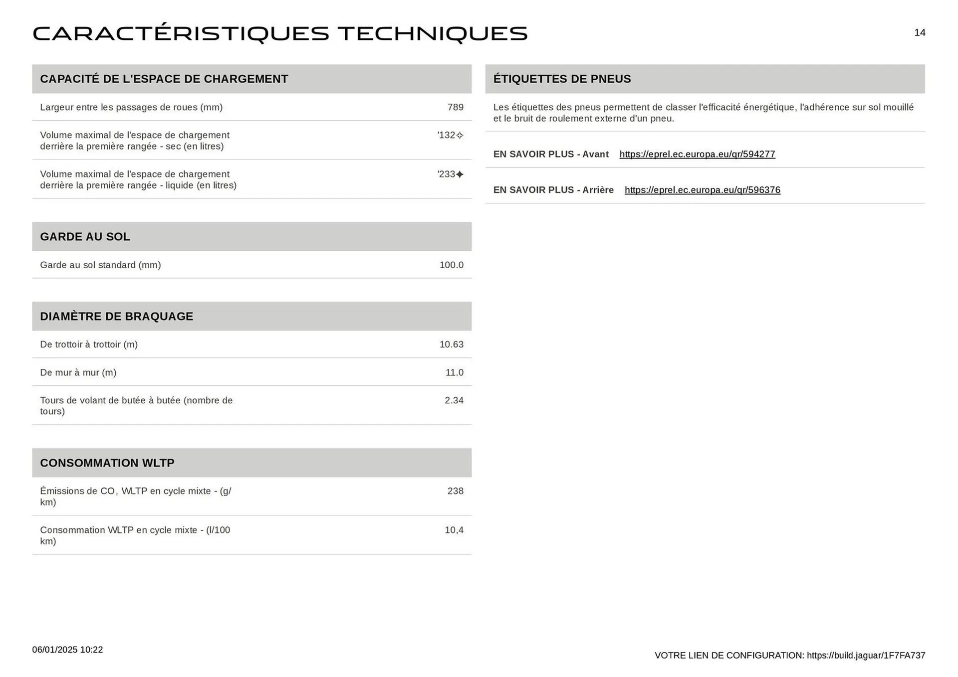 Catalogue Jaguar du 6 janvier au 31 décembre 2025 - Catalogue page 14