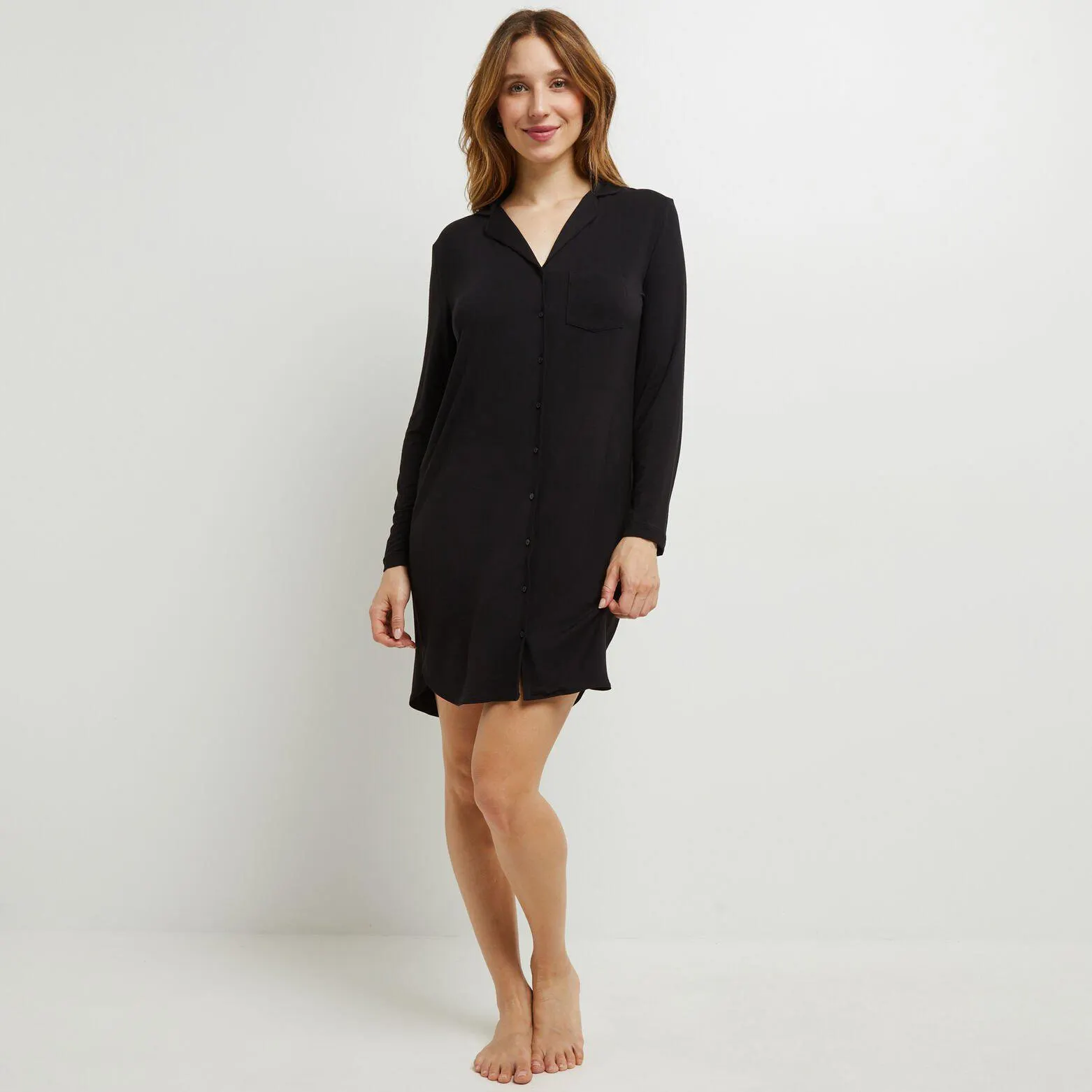 LIQUETTE MANCHES LONGUES VISCOSE NOIR