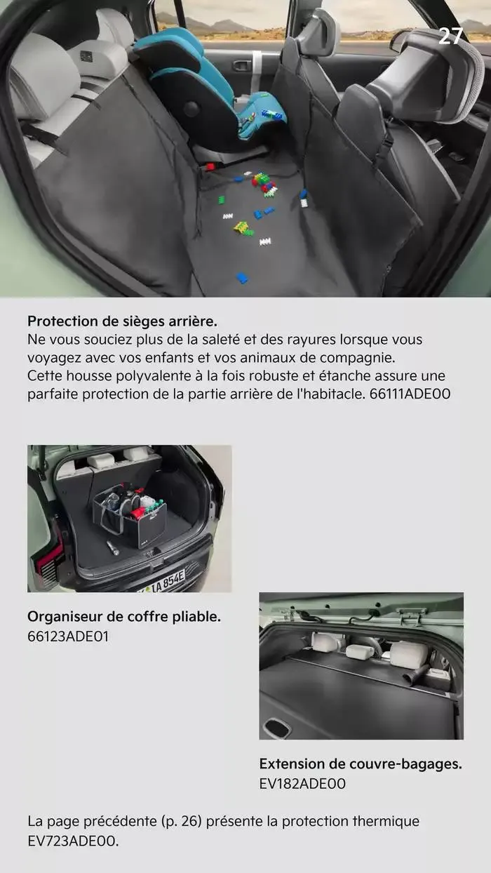 KIA Nouveau EV3 100% électrique - Accessoires du 15 mai au 6 mai 2026 - Catalogue page 17