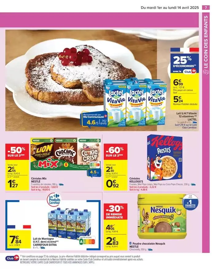 LE COIN DES ENFANTS du 1 avril au 14 avril 2025 - Catalogue page 9