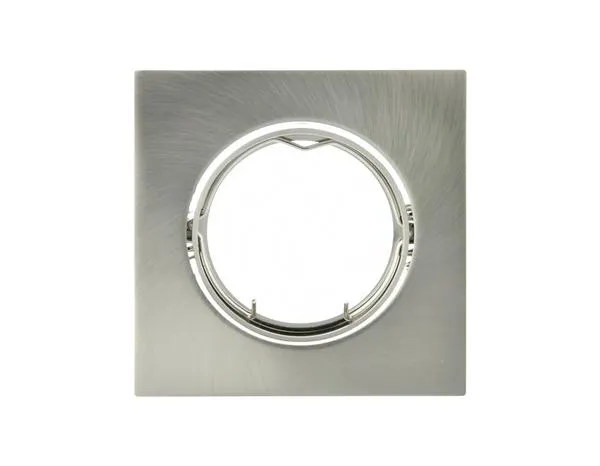 Anneau carré orientable alu brosse pour spot diamètre 8,5 cm - Colours