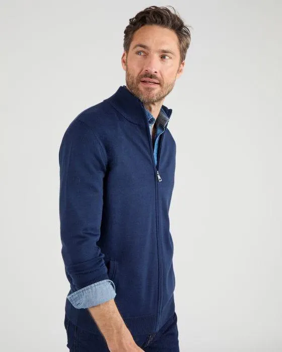 Gilet zippé col montant