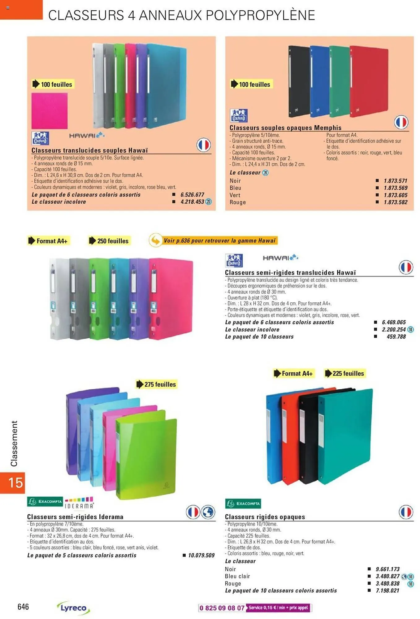 Catalogue Lyreco du 15 mai au 31 décembre 2023 - Catalogue page 646