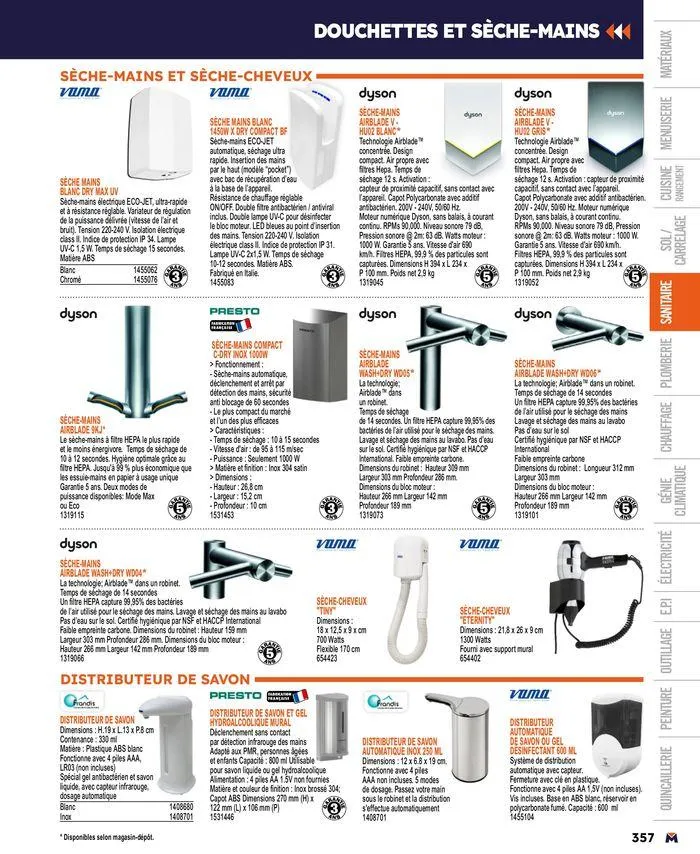 Guide produits 2024 du 15 mars au 31 décembre 2024 - Catalogue page 357