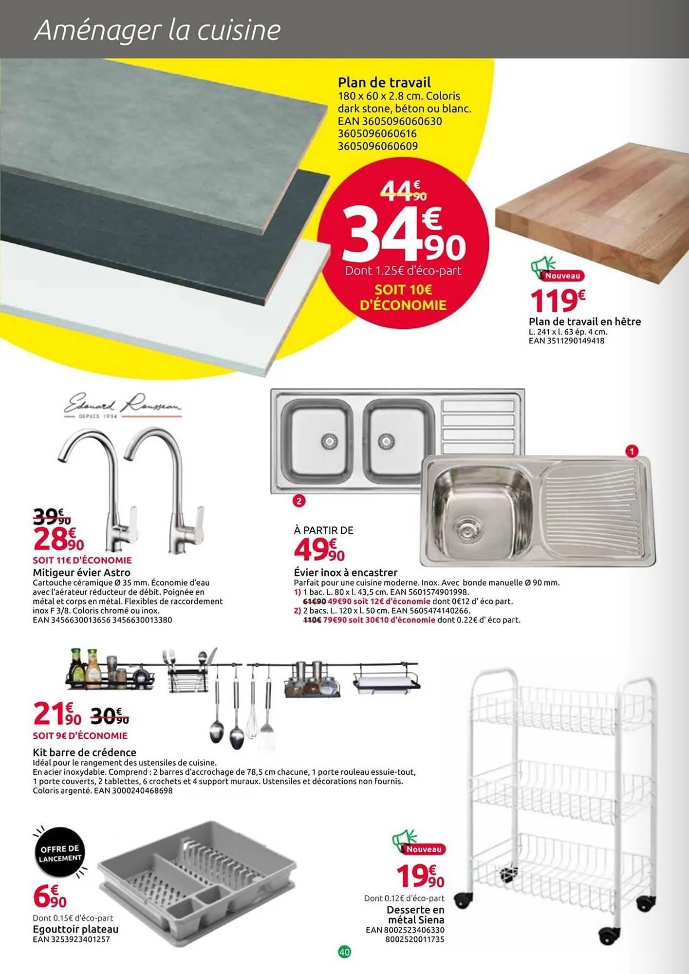 Catalogue Mr Bricolage du 18 février au 15 mars 2026 - Catalogue page 40