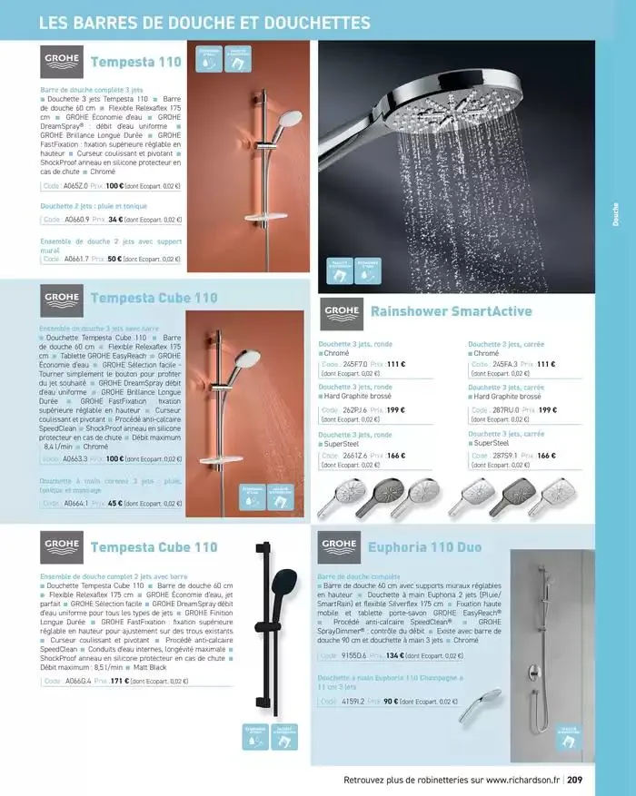 SALLE DE DE BAINS ET CARRELAGE 2025 du 11 avril au 31 décembre 2025 - Catalogue page 211