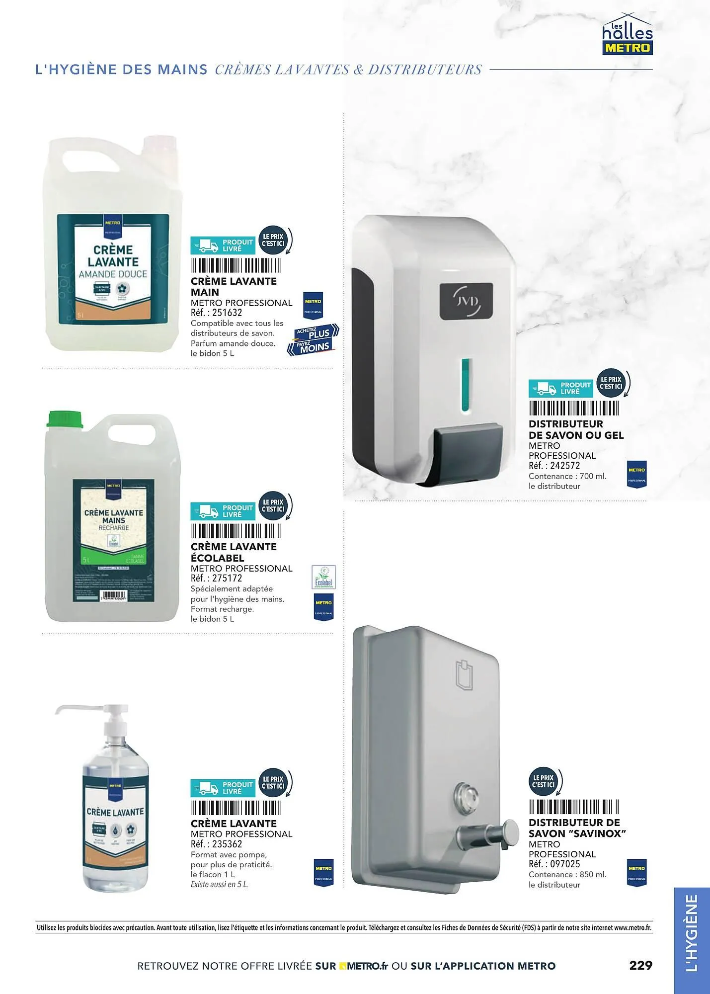 Catalogue METRO du 2 mars au 31 décembre 2025 - Catalogue page 229