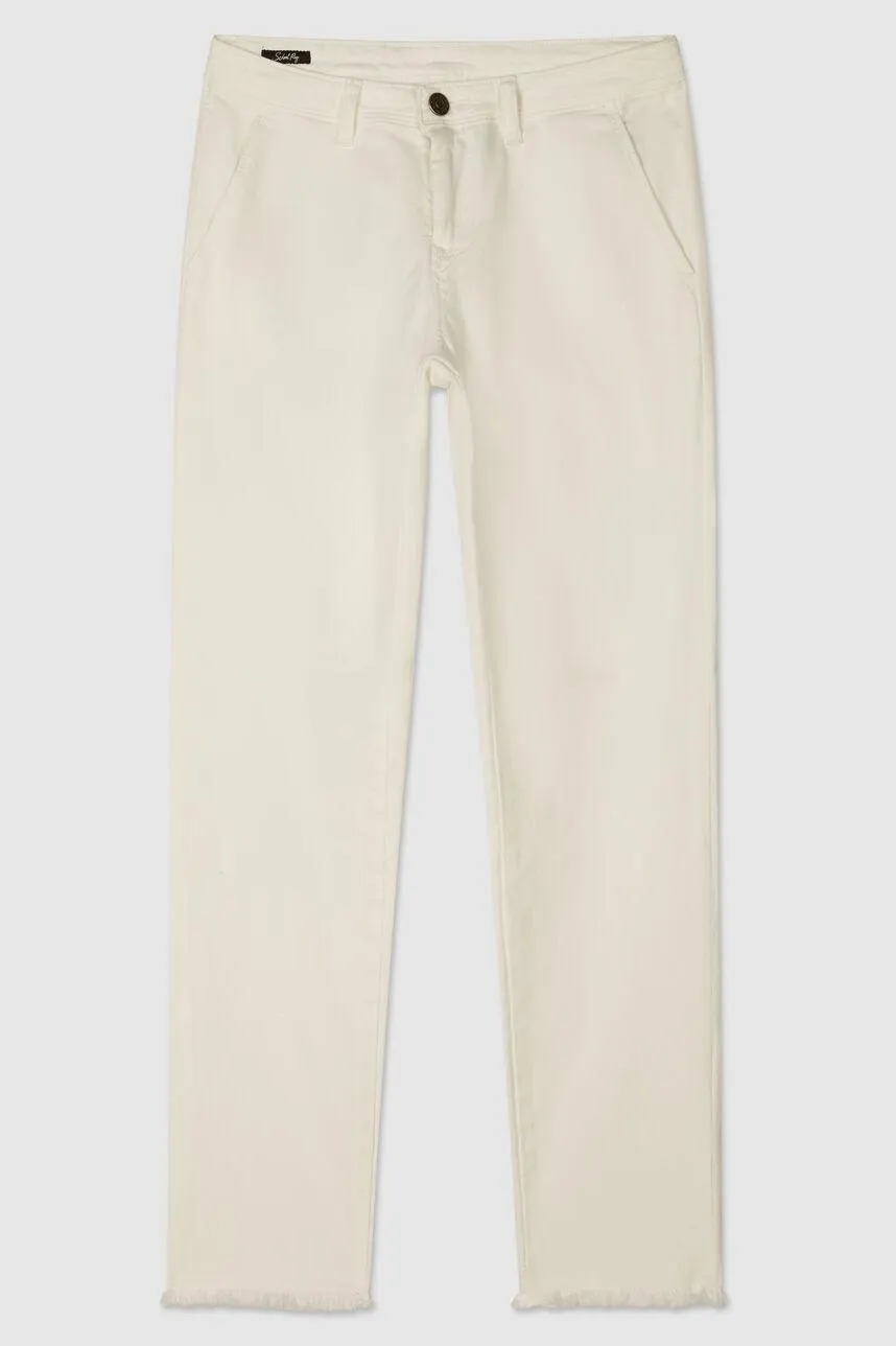 Chino crop en coton stretch CLOEE CROP