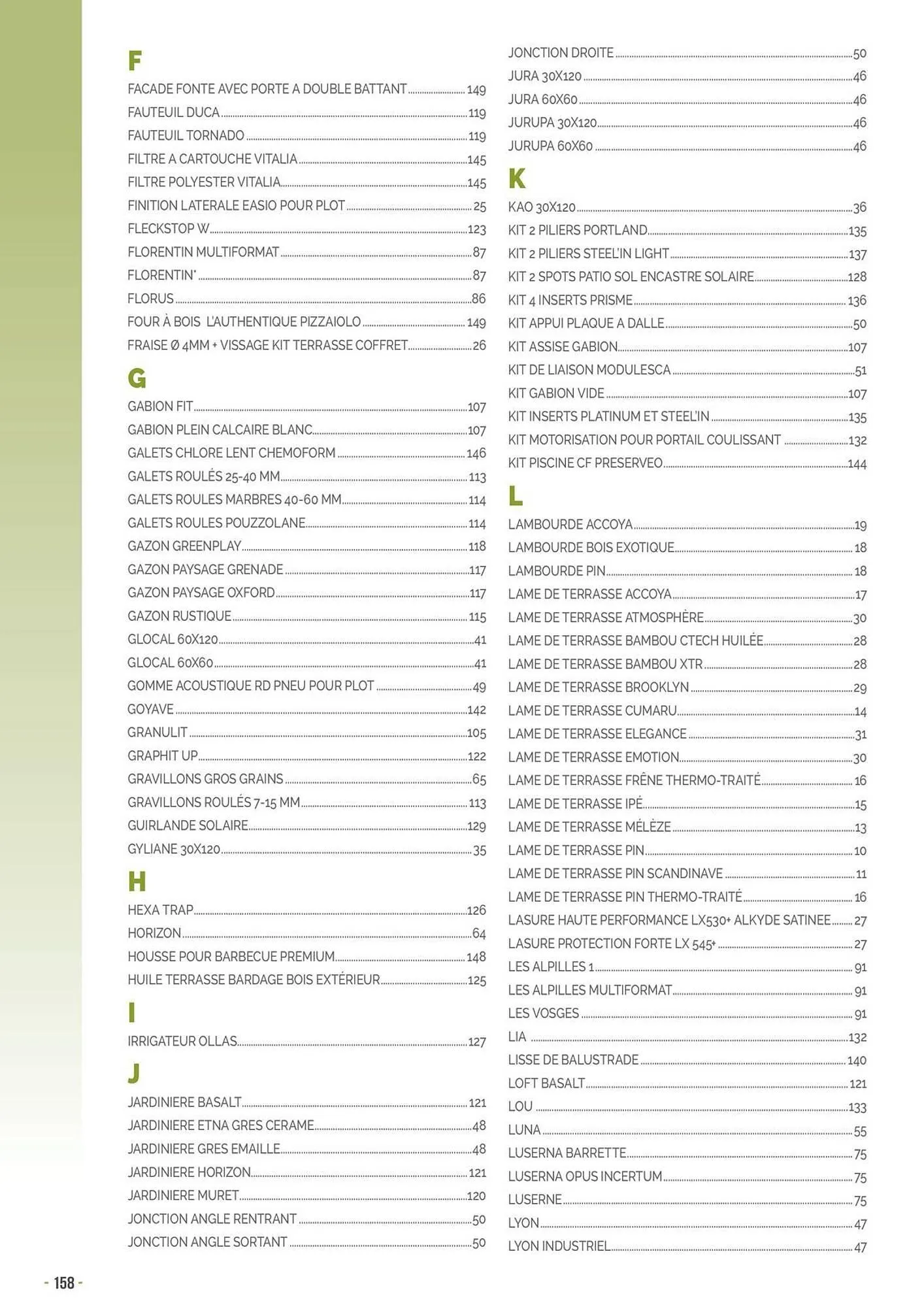 Catalogue Doras du 26 mars au 31 décembre 2025 - Catalogue page 158