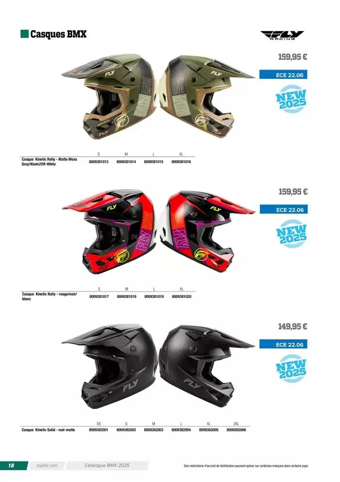 FLY RACING BMX 2025 du 12 avril au 31 décembre 2025 - Catalogue page 18