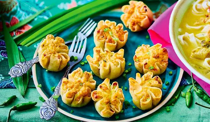 8 bouchées de poulet au saté 2 parts