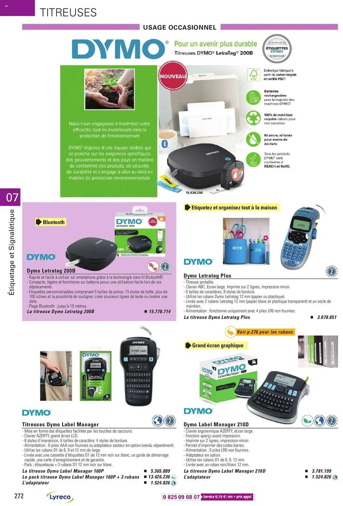 Catalogue Lyreco du 15 mai au 31 décembre 2023 - Catalogue page 272