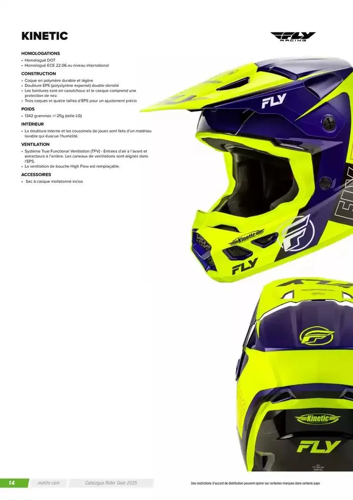 FLY RACING 2025 du 20 novembre au 31 août 2025 - Catalogue page 16