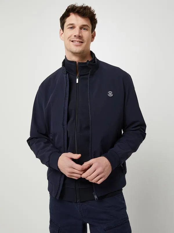 Blouson Léger Zippé Type Bomber - Bleu marine