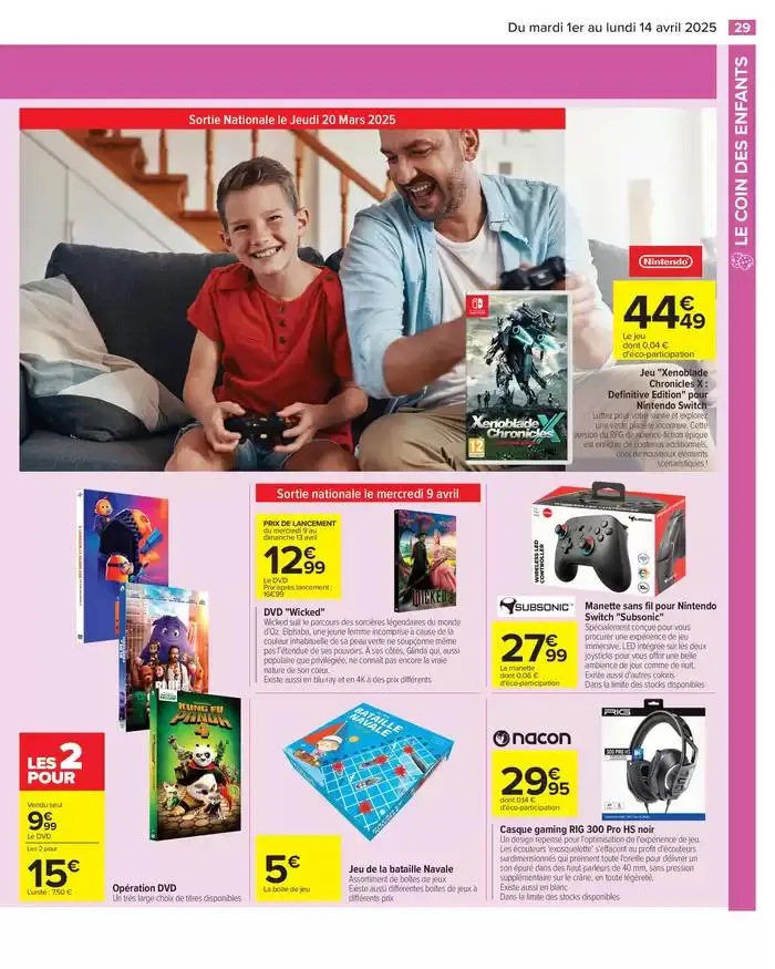 LE COIN DES ENFANTS du 1 avril au 14 avril 2025 - Catalogue page 31