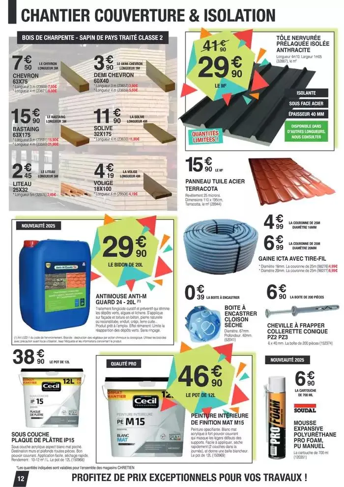 SPÉCIAL AMÉNAGEMENT EXTÉRIEUR du 7 mars au 29 mars 2025 - Catalogue page 12