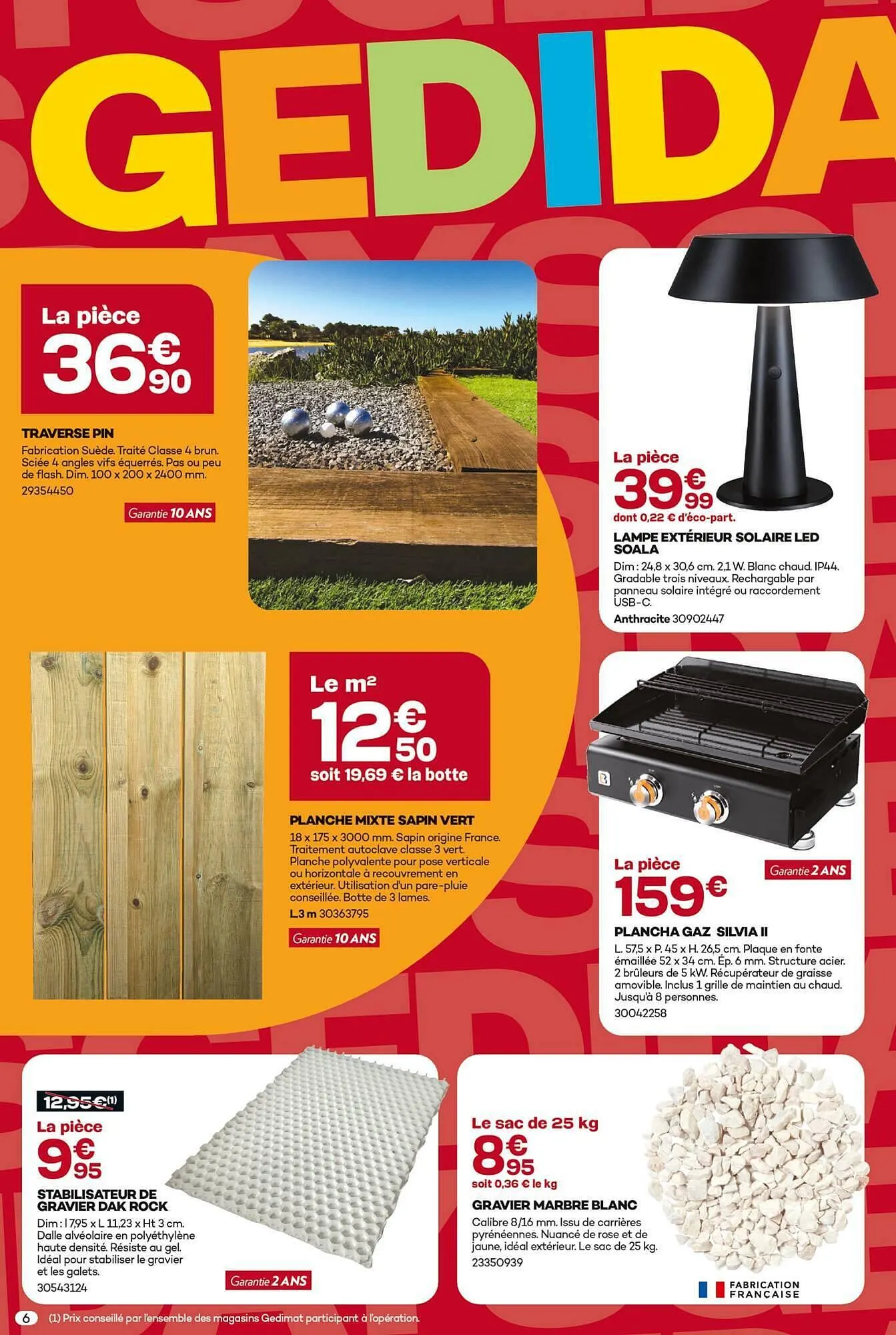 Catalogue Gedimat du 6 mai au 23 mai 2026 - Catalogue page 6