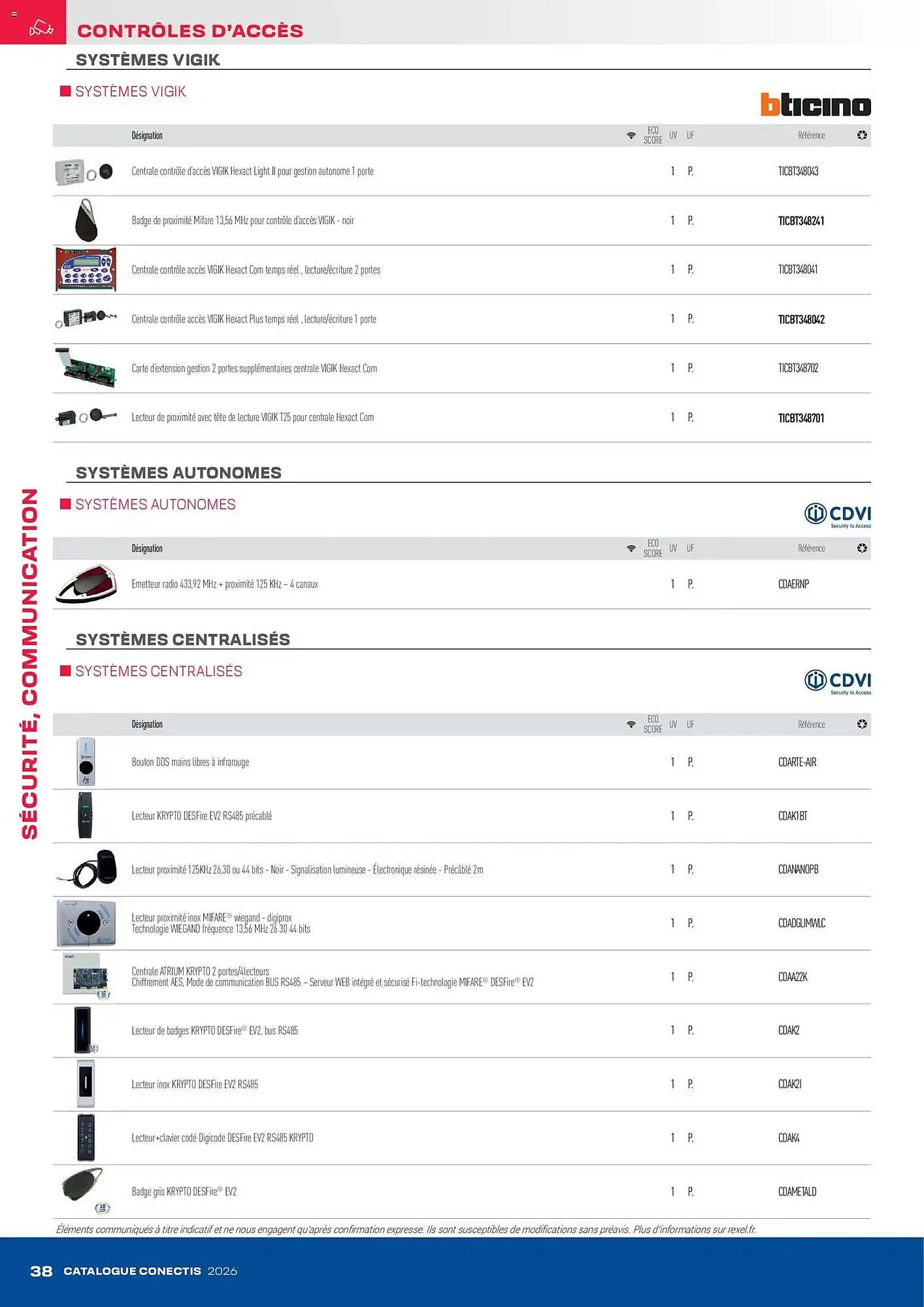 Catalogue Rexel du 10 avril au 31 décembre 2026 - Catalogue page 38