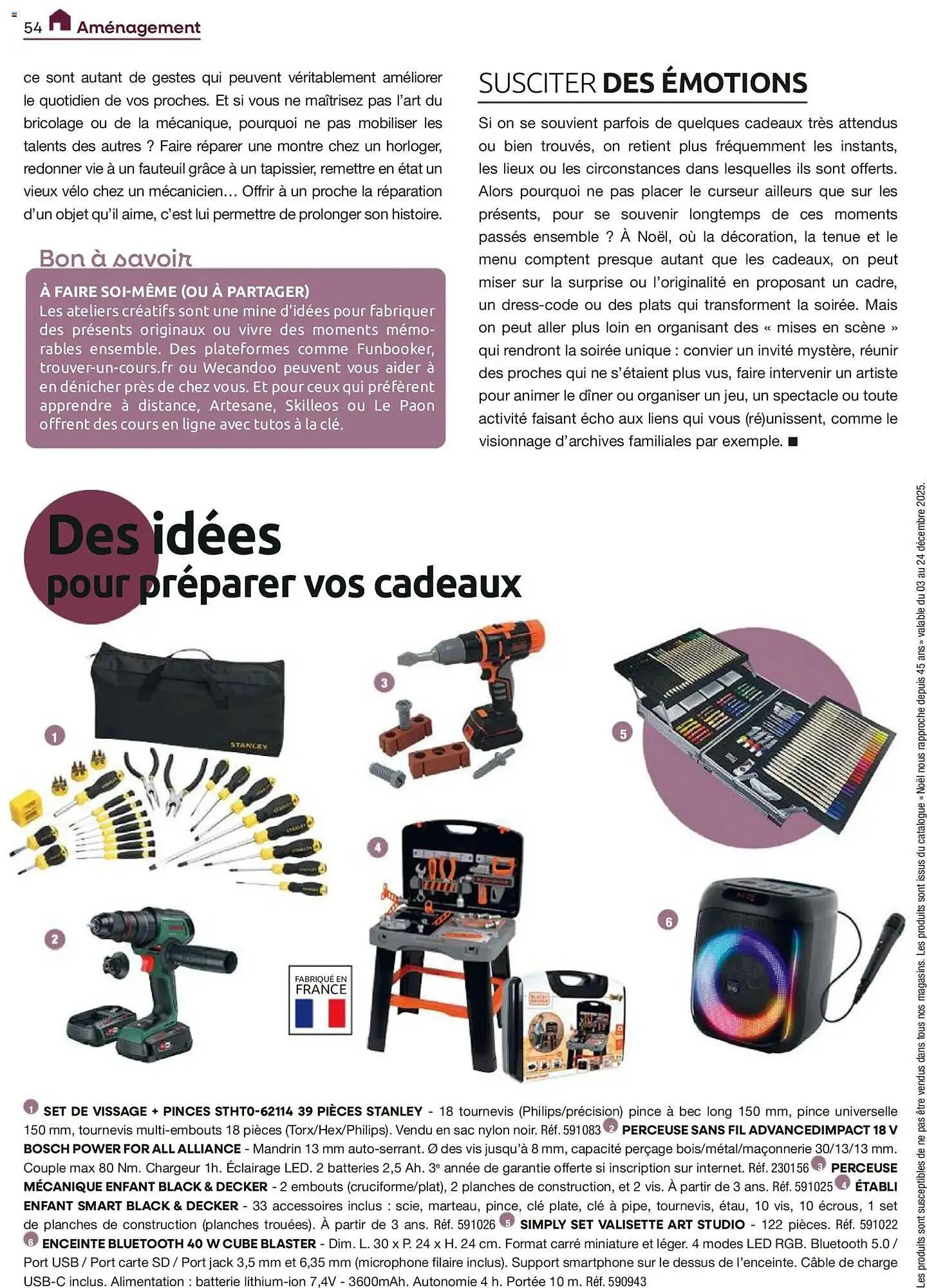 Catalogue Mr Bricolage du 1 décembre au 31 décembre 2025 - Catalogue page 54