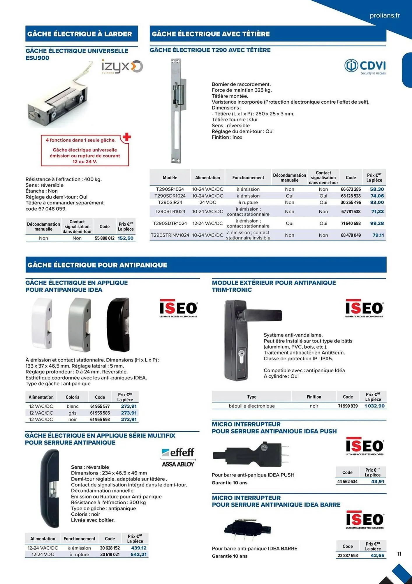 Catalogue Prolians du 2 octobre au 31 décembre 2025 - Catalogue page 11