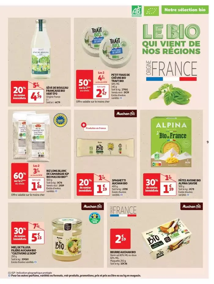Tout le bio à prix sain  du 13 mai au 25 mai 2025 - Catalogue page 9