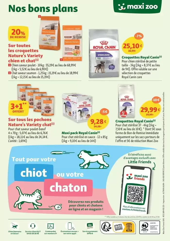 Maxi Zoo - Tout pour vos animaux Tout pour votre chiot ou votre chaton du 2 avril au 9 avril 2025 - Catalogue page 12