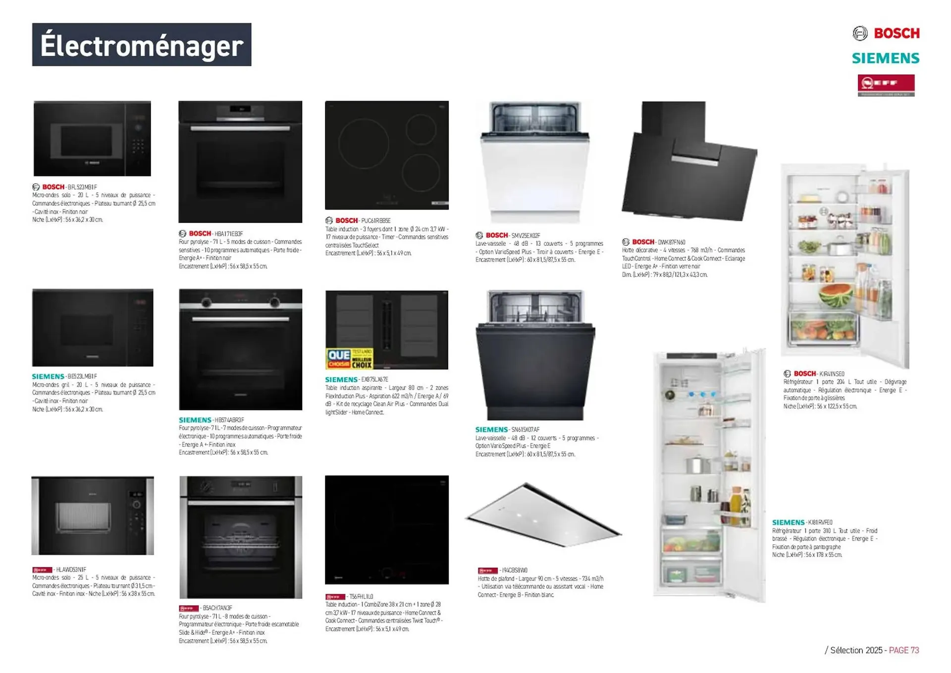 Catalogue Cuisine Plaisir du 23 juin au 31 janvier 2026 - Catalogue page 73