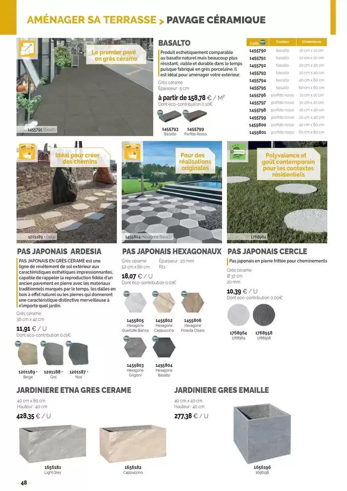 Aménagements Extérieurs 2025 du 30 avril au 31 décembre 2025 - Catalogue page 48