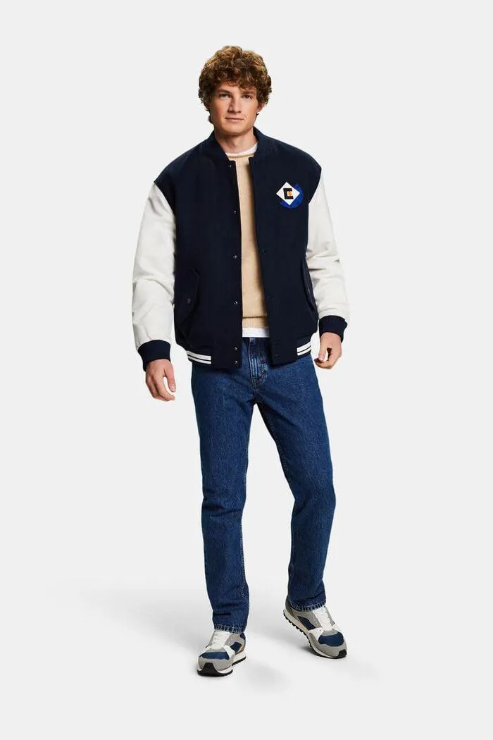 Jean droit à taille mi-haute