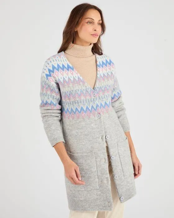 Gilet long jacquard Thermolactyl