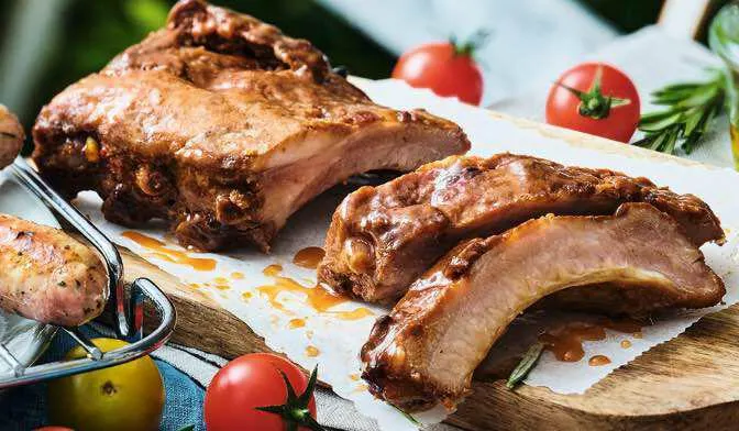 BBQ ribs, à cuire, 2 pièces